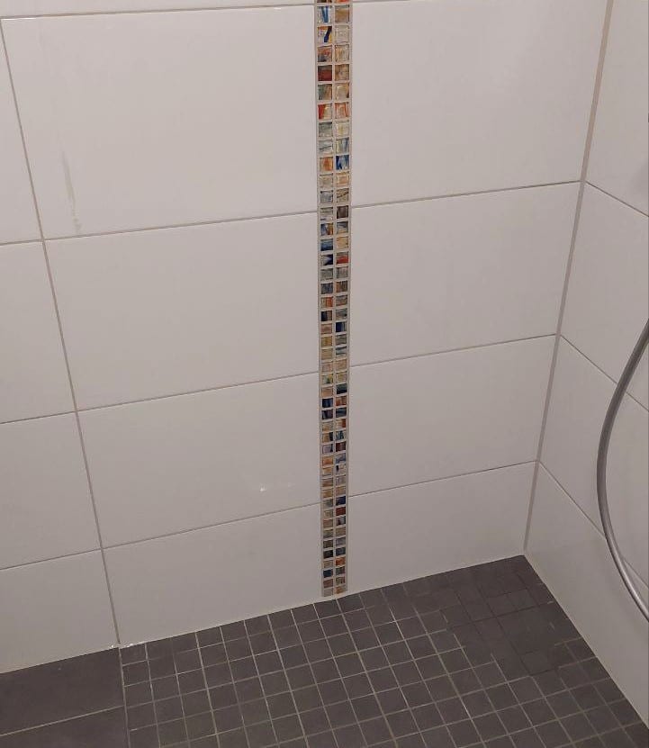 ferdig reparert vegg